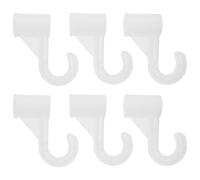 POPETPOP Ganci Appendini per Asta 6 Pezzi Supporto per Asta Appendiabiti Multiuso in Metallo per Armadio e Porta Abiti in Camera da Letto