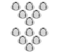 POPETPOP Ganci per Cellulare in Lega Argento, Facili da Installare e Compatti, Confezione da 12 Pezzi, Design Rotondo alla Moda per Personalizzare Accessori e Cover