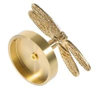 POPETPOP Gancio da Parete in Ottone Dorato, Stile Libellula, senza Fori | Design Europeo Semplice e Liscio, per Porta e Cucina, Resistente alla Piega, Salva Spazio