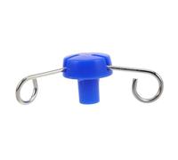 POPETPOP Gancio Design Estensibile per Flebo Portatile per Supporto per Infusione in Acciaio Inossidabile e Plastica e 3 Ganci, Accessorio in Ambito Medico e Clinico
