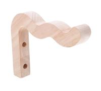 POPETPOP Gancio in Legno Massiccio Forma Ondulata per Piante da Interno Supporto Resistente per Cesti Appesi Portavasi Decorativo per Campanelli e Giardino Design Naturale e Moderno per