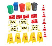 POPETPOP Giocattoli Segnali Stradali Miniatura per Coni e Barriere Colorate Educativi per Sicurezza Traffico e Giochi Interattivi con Genitori