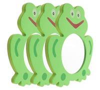 POPETPOP Giocattolo Da Bagno Specchio Per Bambini Set 3 Pezzi, Giocattolo Galleggiante a Forma Di Verde Eva, Adatto a Vasca, Piscina e Doccia Per Sviluppo Cognitivo e Coordinazione Mani-cervello