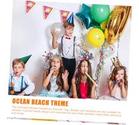 POPETPOP Gioielli Bambina Sirena con Collana Bracciale Anello e Cerchietto Color Pastello Accessori per Feste Tema Mare e Spiaggia Materiale Plastica e Acrilico Sicuro