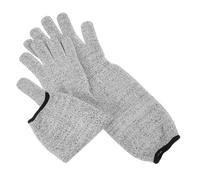 POPETPOP Guanti Antitaglio Resistenti All'usura in Hppe, Livello 5, Maniche Lunghe con Copertura Avambraccio Estesa, Traspiranti, per Lavori Industriali e Cucina
