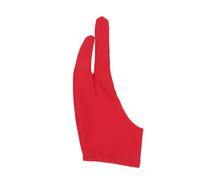 POPETPOP Guanti da Artista a Due Dita in Spandex Rosso, Confortevoli e Traspiranti per Disegno e Schizzi, Confezione da 2 Pezzi per Pittura e Bozzetti