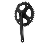 POPETPOP Guarnitura Monocorona per Bicicletta a Singola velocità 32t Ferro | Interfaccia Quadro, Profilo Denti Preciso, Superficie Anodizzata Dura, Ricambio per Bici Urbana e Fissa