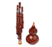 POPETPOP Hulusi Tradizionale Cucurbitaceo per Principianti Flauto Portatile e Resistente Strumento Musicale C per Adulti