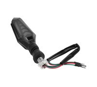 POPETPOP Indicatori Design Doppio Flusso Laterale di Direzione LED per Veicoli a Due Ruote Illuminazione Luminosa, Materiale Abs Nero Luce Diurna Anteriore Adatti per Scooter e Biciclette
