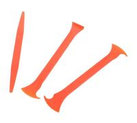 POPETPOP Kit 3 Pezzi Strumenti per Wrapping Auto in Plastica Arancione, Raschietti per Riempimento Bordi Porte e Rifinitura Pellicola Vinile per Applicatori Professionali