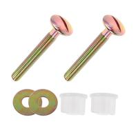 POPETPOP Kit 4 Viti e Bulloni per Sedile del Water in Acciaio Inox con Dadi in Plastica Fissaggi per Cerniere Coprisedile Wc Supporto Stabile per Montaggio Superiore e Laterale