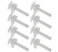 POPETPOP Kit 8 Bulloni e Dadi in Plastica per Sedile Wc, Elementi di Fissaggio per Parti di Montaggio del Water, Accessori per Riparazione e Installazione Sedile Bagno, Compatibili Modelli