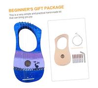 POPETPOP Kit Arpa Lira Fai Da Te Corde Realizzato Materiali in Legno Naturali Ed Ecologici Semplice Metodo Di Installazione o Assemblaggio Manuale Voce Melodica