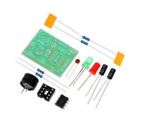 POPETPOP Kit Elettronico 3 Pezzi Ne555 Circuito Timer Astabile a Doppio Lampeggio Led, Resina Epossidica, per Scopi Educativi e Pratica DIY Accessori Vari