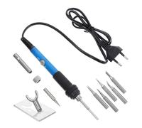 POPETPOP Kit Portatile per Saldatura 60w con Regolatore di Temperatura, Resistente e Affidabile, in Lega di Alluminio e Ferro, Set Completo per Saldatura Professionale
