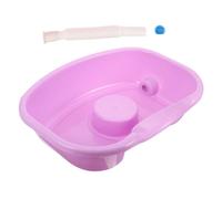 POPETPOP Lavabo Per Lavare i Chioma Per Persone Costrette a Letto, Bacinella Di Plastica Ergonomica Bordo Curvo, Portatile e Sicuro, Per Anziani, Donne Incinte e Assistenza a Domicilio