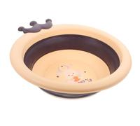 POPETPOP Lavabo Pieghevole Per Neonati e Bambini, Vasca Da Bagno a Cartone Animato in Tpe e Pp, Vaschetta Portatile Per Viso e Lavaggio Piedi, Design Sicuro e Compatto Per Viaggio e Uso Quotidiano