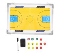 POPETPOP Lavagna Basket Portatile con Cornice in Alluminio e Superficie Sabbiosa Tavola Strategica per Allenamento e Insegnamento Design da Appendere per Coaching Basket