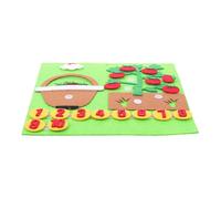 POPETPOP Lavagna Matematica in Feltro per Giocattolo Didattico per Aritmetica e Cognizione Numerica Ausilio Educativo Portatile per Prima Infanzia Design a Verdure per attività di