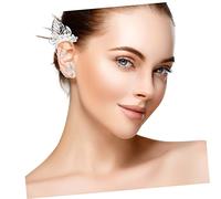 POPETPOP Leaf Ear Cuff Clip Earrings Non Pierced per Design Foglia con Leggeri e Resistenti Adatti Feste Cosplay e Speciali