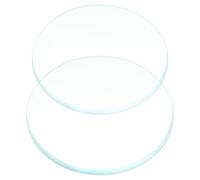 POPETPOP Lente Biconvessa in Vetro Ottico 50mm Doppia Convessa Bordo Lucidato, Set 2 Pezzi per Esperimenti Scientifici e Attività Didattiche in Laboratorio