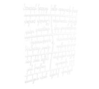 POPETPOP Lettere in Plastica Bianche Facile da Sostituire 2 Set per Bacheca in Feltro Grande Capacità, per Creare Messaggi Fai da Te e Visualizzare Comunicazioni