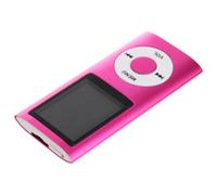 POPETPOP Lettore Musicale Digitale Portatile Mp4 con Schermo 1.8 Pollici, Lega di Alluminio, Leggero e Compatto, Supporta Riproduzione Video e Foto, Colore Rosa