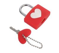POPETPOP Lucchetto a Forma di Cuore in Metallo con Chiave Mini Lucchetto Dell’Amore 50 MM per Bagagli Portagioie e Diario Lucchetti per Borse da Viaggio Regalo Romantico per Coppie
