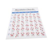 POPETPOP Mandolino Guida per Principianti con Diagrammi Accordi e Diteggiatura Carta Pratica Resistente e Facile da Usare per Apprendimento Musicale