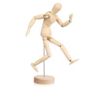 POPETPOP Manichino Legno con Regolabili per e Decorazione Scrivania Modello Mobile per Pittura e Schizzi Base Stabile Multifunzionale