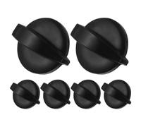 POPETPOP Manopola di Ricambio Nera per Ventilatore da Terra Industriale e Ventilatore a Scatola, Materiale Abs, Installazione Diretta, Controllo Velocità Ripristinato, Confezione da 6