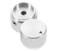 POPETPOP Manopola Potenziometro in Lega Di Alluminio Manopole Rotanti Per Chitarra e Radio Sostituzione Volume Installazione Facile Chiave Interna