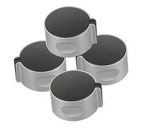 POPETPOP Manopole Di Controllo Per Fornelli a Gas in Metallo Lega Di Zinco 4 Pezzi, Resistenti Alta Temperatura, Sostituzione Per Piano Cottura e Forno, Facile Rotazione Per Uso Cucina Quotidiano