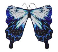 POPETPOP Mantello a Farfalla da Donna Grandi Estensioni Monarca Costume da Halloween per Adulti Mantello Cravatta Regolabile in Poliestere Morbido Accessori per Feste a Tema e Cosplay