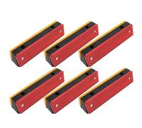 POPETPOP Marcatori Riflettenti Rettangolari per Sicurezza Stradale 6 Pezzi Catarifrangenti ad Alta Visibilità Resistenti alle Intemperie Segnaletica per Marciapiedi Vialetti e