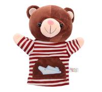 POPETPOP Marionetta Orso Peluche Morbida per Famiglie Giocattolo Interattivo per Raccontare Storie Burattino Animale in Plush Adatto per Scuole e Casa