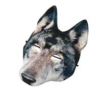 POPETPOP Maschera Animale Realistica per Halloween con Fascia Regolabile Maschera Spaventosa per Feste di Carnevale e Cosplay Licantropo Adulti