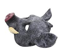 POPETPOP Maschera Cinghiale PU per Halloween e Cosplay Maschera Animale Grigia per Feste Unisex Resistente e Adatta Varie
