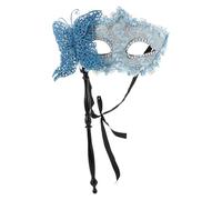 POPETPOP Maschera da Ballo Veneziana a Bastone Portatile con Motivo Drago Decorativa a Farfalla per Feste in Maschera Carnevale Natale Balli di Fine Anno