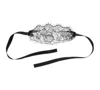 POPETPOP Maschera di Pizzo Nera per Donna Mezzo Viso Design Unico e Decorativo, Effetto Elegante e Sicuro per Feste di Carnevale e Halloween
