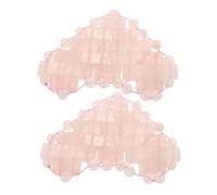 POPETPOP Maschera per Occhi in Pietra Rosa Rinfrescante e Massaggiante a Forma di Cuore, Copertura Protettiva Cieco per Sonno e Rilassamento, per Uso Spa e Cura Occhi Gonfi