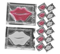 POPETPOP Maschere Idratanti le Labbra in Gel al Collagene 20 Pezzi, Cerotti Schiarenti e Rimpolpanti, Trattamento Anti-rughe per Labbra Secche e Screpolate, per Viaggi e Uso Quotidiano