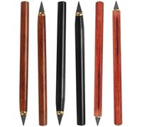 POPETPOP Matite Infinite Cancellabili senza Bisogno di Temperare, Design Ergonomico in Legno e Grafite 6 Pezzi come Matite da Schizzo Pratiche e Resistenti per Studenti e Insegnanti