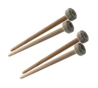 POPETPOP Mazzuola per Percussioni Strumento Musicale Testa in Feltro, Manico Leggero in Legno, per Batteria e Tamburo in Ambienti Domestici e Studi