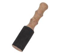 POPETPOP Mazzuolo per Ciotola Tibetana Bacchetta in Pelle Extra Large Filettata Accessorio per Canto Buddhista e Meditazione Manico Ergonomico 18 Cm di Larghezza