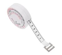 POPETPOP Metro a Nastro Bmi Rotondo 1,5 M, Calcolatore Imc Retrattile per Monitoraggio Grasso Corporeo e Salute, Compatto per Fitness e Misurazioni Precise della Circonferenza Vita