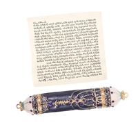 POPETPOP Mezuzah Decorativa in Metallo Ebraici Decorazione Religiosa Mezuzah Pergamena per Preghiera Arredamento Chic per Cattolici e Giudei