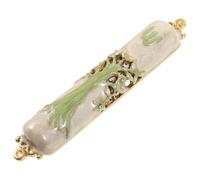 POPETPOP Mezuzah Metallo Testo Sacro e Incisioni Elaborate Amuleto Religioso per Porta Casa e Ambienti di Preghiera e Meditazione