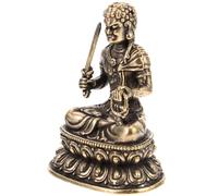 POPETPOP Mini Buddha Statue in Rame Oro, Resistente allo Sbiadimento e Durevole, per Decorazione Ufficio e Collezione Artistica