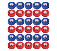 POPETPOP Mini Dischi Scorrevoli da Tavolo per Shuffleboard e Curling 30 Pezzi in Acciaio e Plastica Resistenti Accessori Compatti e Portatili per Gioco di Società e Intrattenimento in